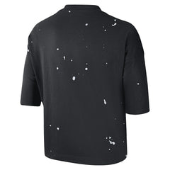 Brooklyn Nets Women's Courtside Splatter Cropped T-Shirt On Sale