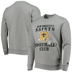 New Orleans Saints  Starter Locker Room Throwback End Zone Pullover Sweatshirt