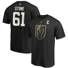 Mark Stone Vegas Golden Knights Fanatics Authentic Stack Player Name & Number Captain Patch T-Shirt Sale