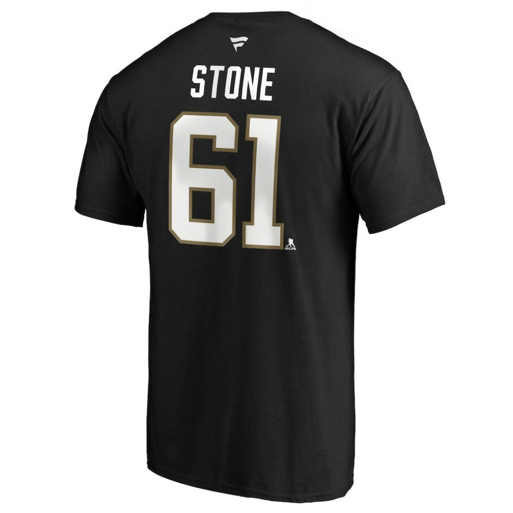 Mark Stone Vegas Golden Knights Fanatics Authentic Stack Player Name & Number Captain Patch T-Shirt Sale