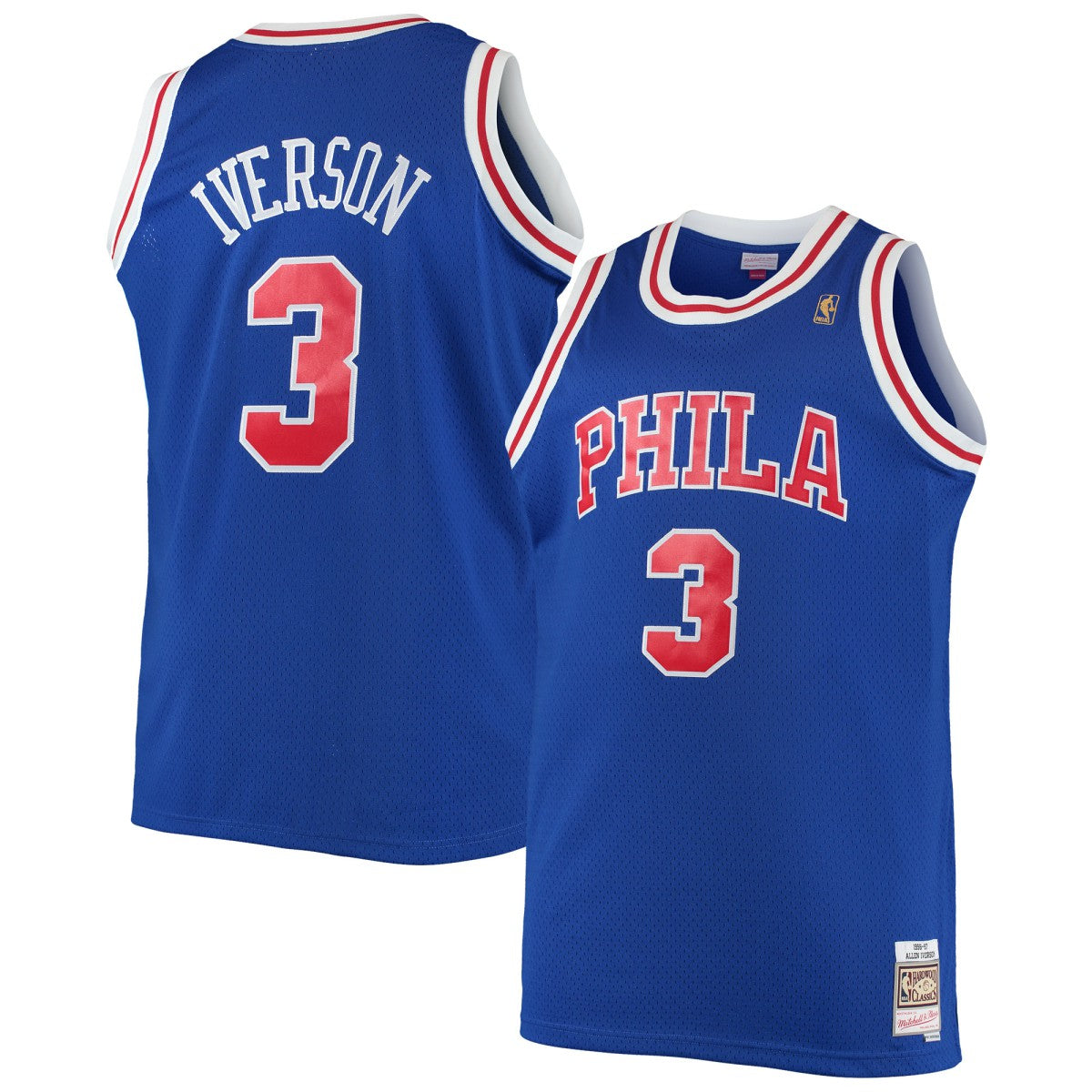 Allen Iverson Philadelphia 76ers 1996/97 Big & Tall Hardwood Classics Swingman Jersey Discount