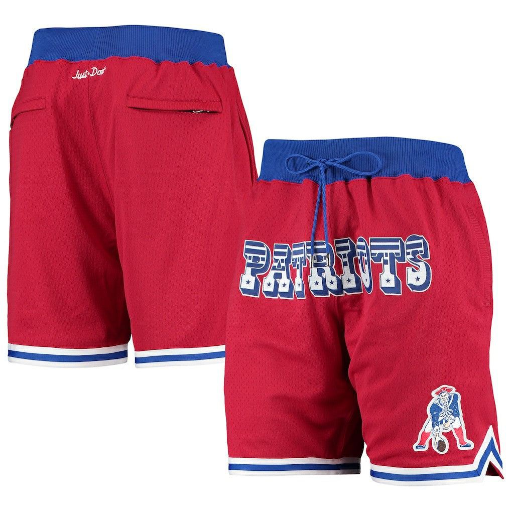 New England Patriots Mitchell & Ness Just Don Gold Rush Shorts