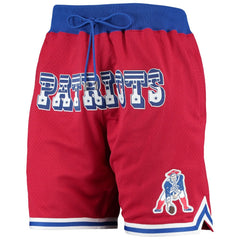 New England Patriots Mitchell & Ness Just Don Gold Rush Shorts