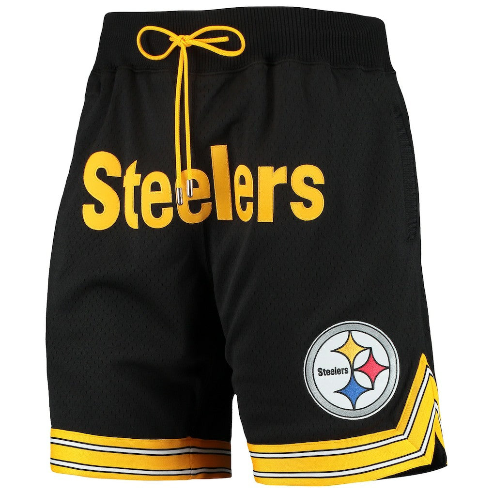 Pittsburgh Steelers Mitchell & Ness Just Don Gold Rush Shorts