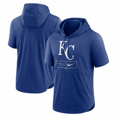Kansas City Royals Nike Lockup Performance Short Sleeve Lightweight Hooded Top | MLB Sale