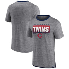 Minnesota Twins Fanatics Iconic Team Element Speckled Ringer T-Shirt | MLB US