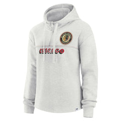 Chicago Blackhawks Fanatics Women's True Classics Legacy Quarter-Zip Hoodie Outlet