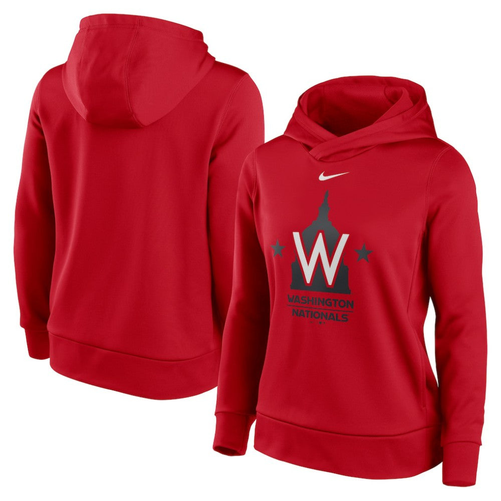 Washington Nationals Nike Women's Alternate Logo Performance Pullover Hoodie | MLB Discount