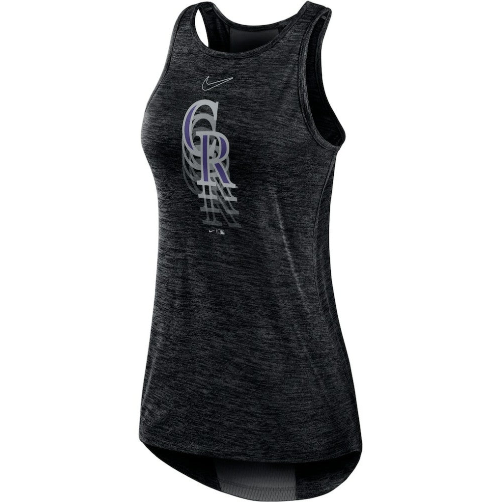 Colorado Rockies Nike Women's Logo Fade High Neck Performance Tank Top | MLB Near me