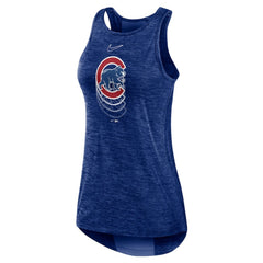Chicago Cubs Nike Women's Logo Fade High Neck Performance Tank Top | MLB US