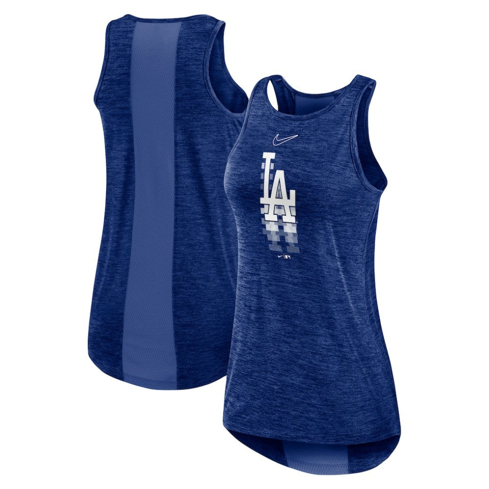 Los Angeles Dodgers Nike Women's Logo Fade High Neck Performance Tank Top | MLB Near me