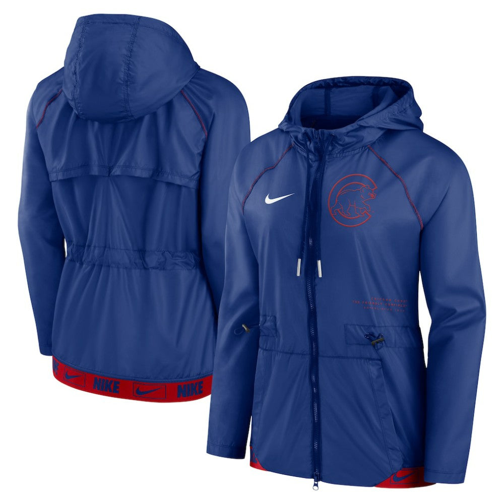 Chicago Cubs Nike Women's Statement Raglan Full-Zip Hoodie Jacket | MLB Shop
