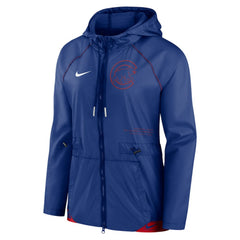 Chicago Cubs Nike Women's Statement Raglan Full-Zip Hoodie Jacket | MLB Shop