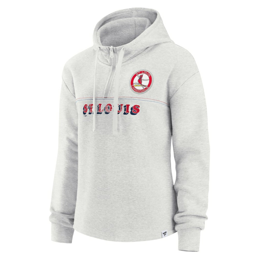 St. Louis Cardinals Fanatics Women's True Classics Legacy Quarter-Zip Hoodie | MLB For sale