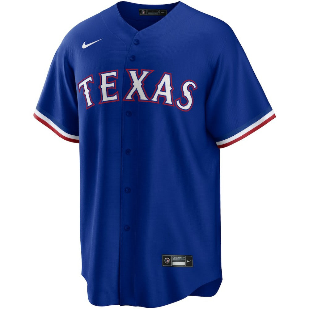 Texas Rangers Nike Alternate Replica Team Logo Jersey | MLB Discount
