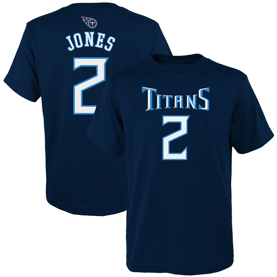 Tennessee Titans  Julio Jones  Youth Mainliner Player Name & Number T-Shirt