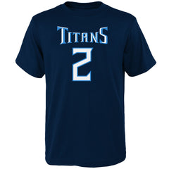 Tennessee Titans  Julio Jones  Youth Mainliner Player Name & Number T-Shirt