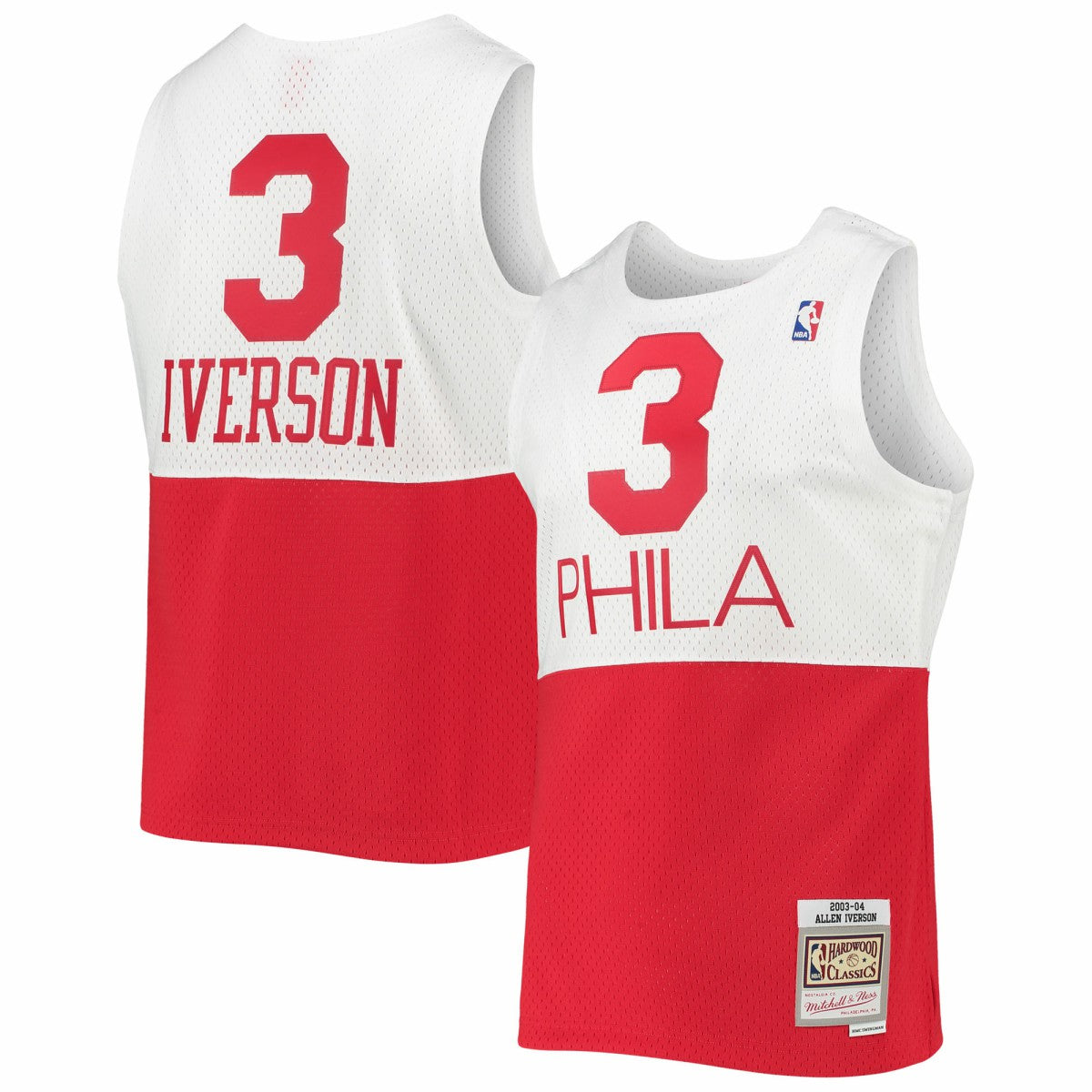 Allen Iverson Philadelphia 76ers 2003/2004 Hardwood Classics Swingman Jersey Outlet