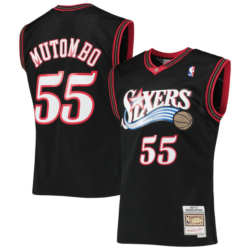 Dikembe Mutombo Philadelphia 76ers Hardwood Classics Swingman Jersey On Sale