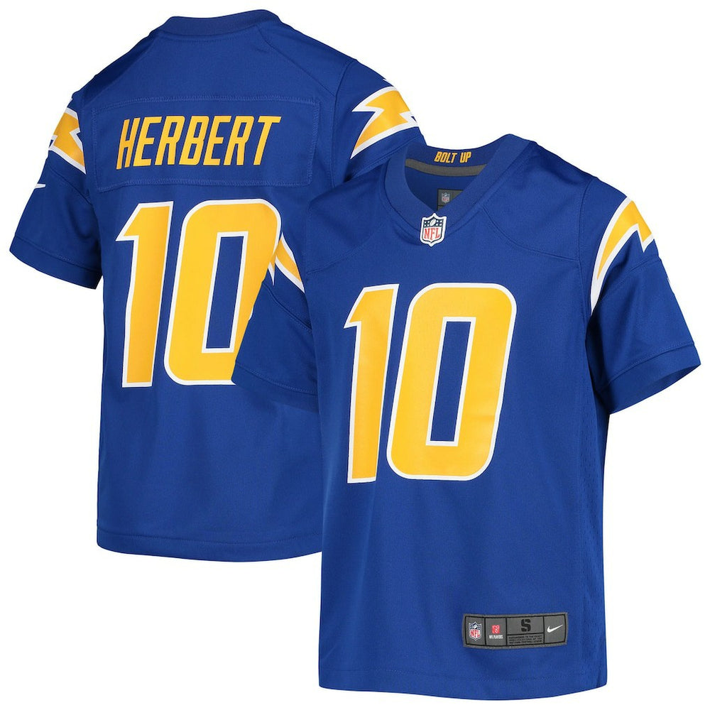 Los Angeles Chargers Nike Justin Herbert  Youth Game Jersey
