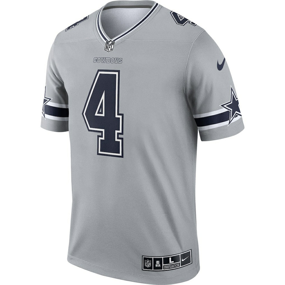 Dallas Cowboys Nike Dak Prescott  Inverted Legend Player Performance Top