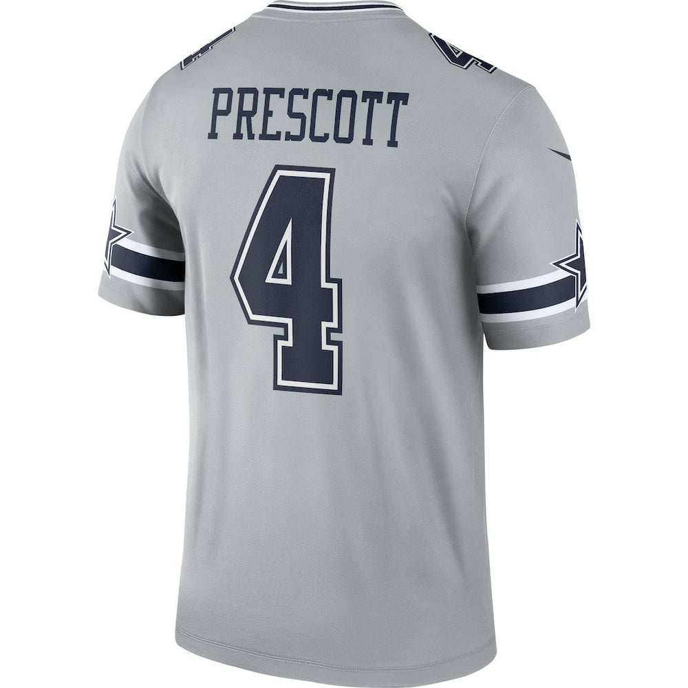Dallas Cowboys Nike Dak Prescott  Inverted Legend Player Performance Top