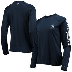 Dallas Cowboys Columbia Women's Tidal Omni-Shade Raglan Long Sleeve T-Shirt
