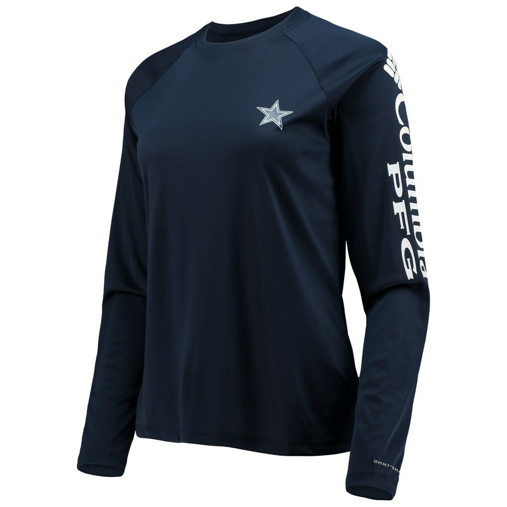 Dallas Cowboys Columbia Women's Tidal Omni-Shade Raglan Long Sleeve T-Shirt