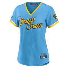 Christian Yelich Milwaukee Brewers Nike Women's City Connect Replica Player Jersey | MLB New