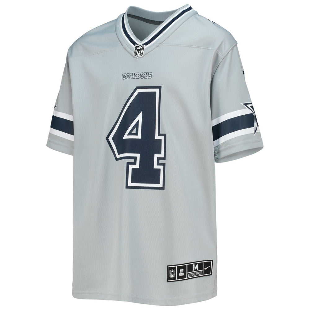 Dallas Cowboys Nike Dak Prescott  Youth Inverted Team Game Jersey