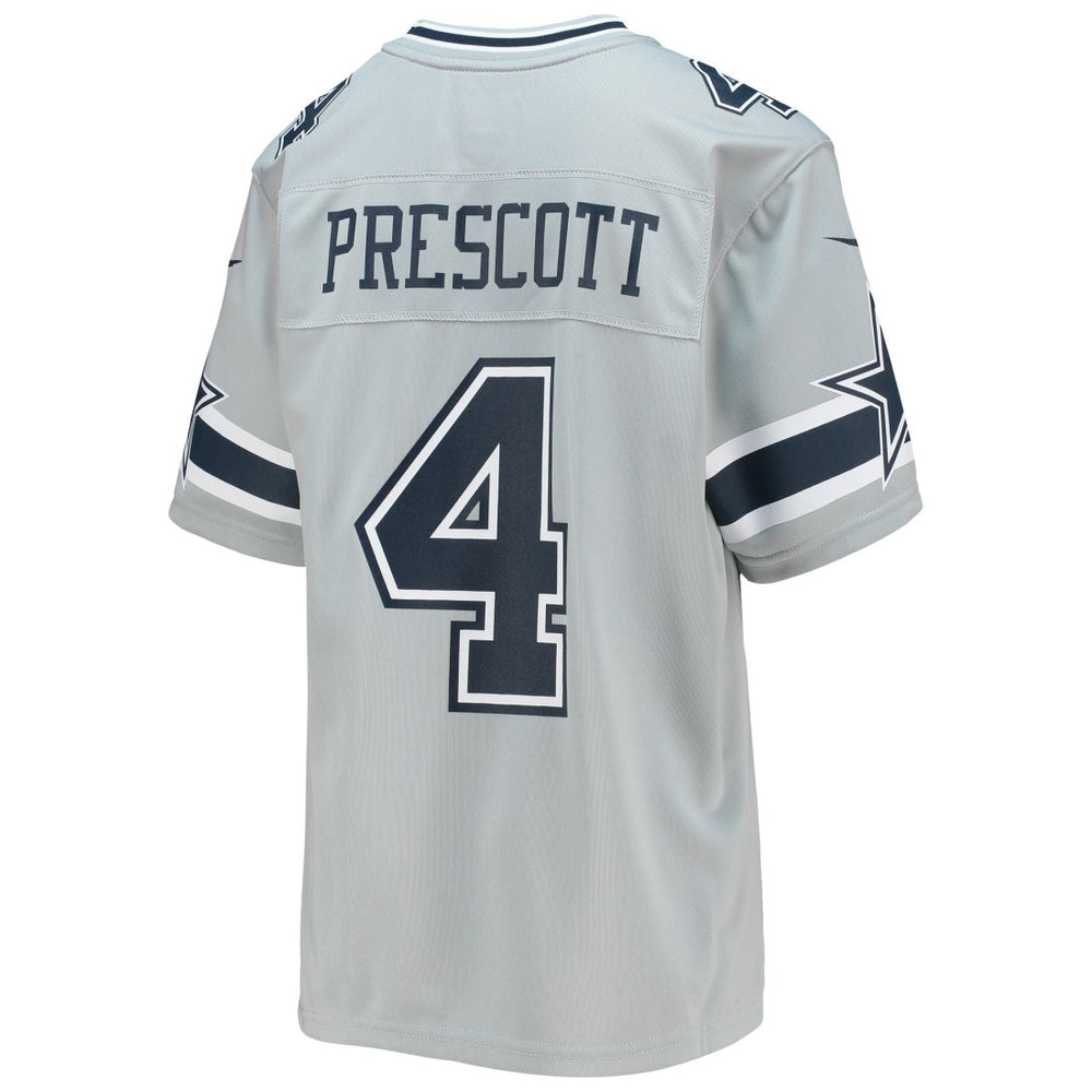 Dallas Cowboys Nike Dak Prescott  Youth Inverted Team Game Jersey