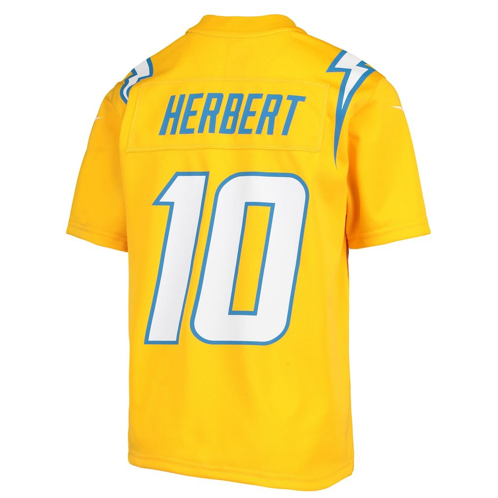 Los Angeles Chargers Nike Justin Herbert  Youth Inverted Team Game Jersey