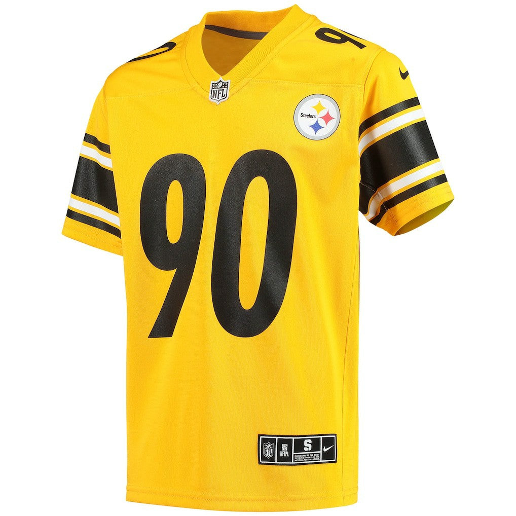Pittsburgh Steelers Nike T.J. Watt  Youth Inverted Team Game Jersey