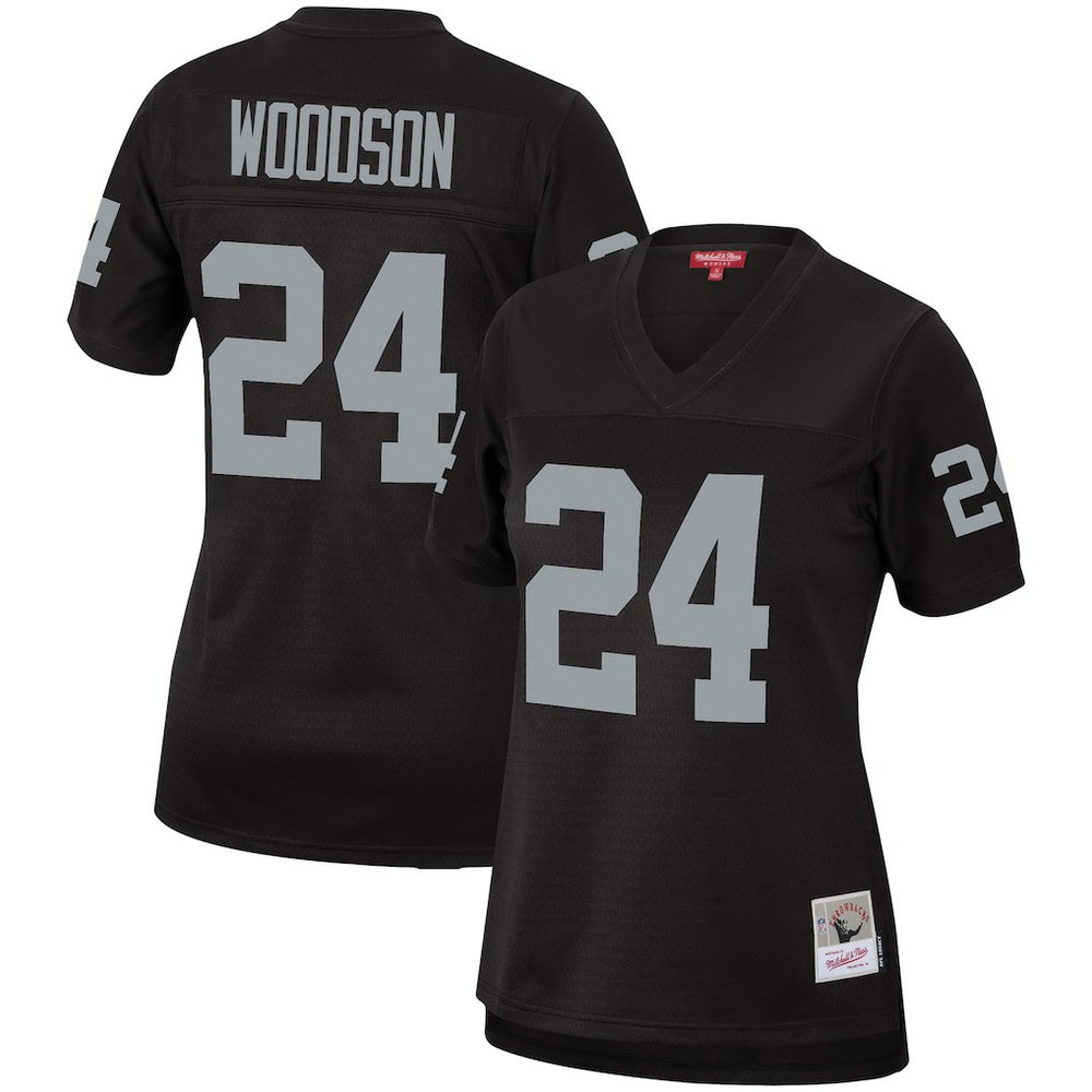 Las Vegas Raiders Mitchell & Ness Charles Woodson  Women's Legacy Replica Team Jersey