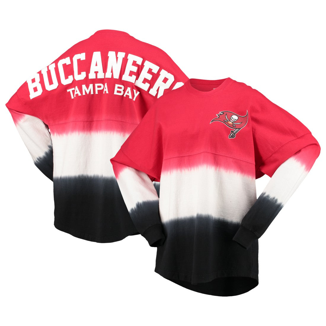 Tampa Bay Buccaneers Fanatics Women's Ombre Long Sleeve T-Shirt