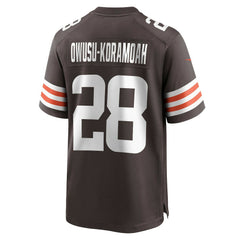 Cleveland Browns Nike Jeremiah Owusu-Koramoah  Game Player Jersey