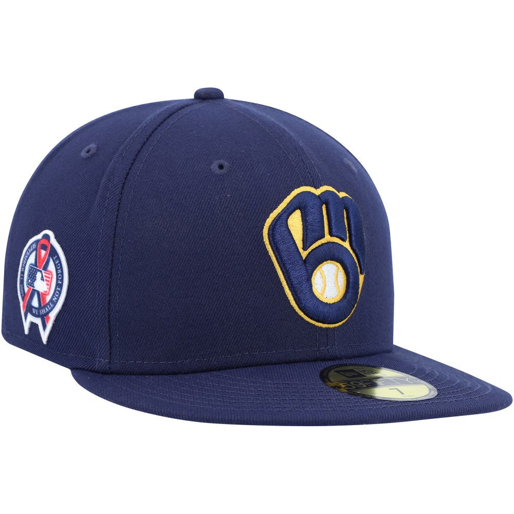 Milwaukee Brewers New Era 9/11 Memorial Side Patch 59FIFTY Fitted Hat | MLB US