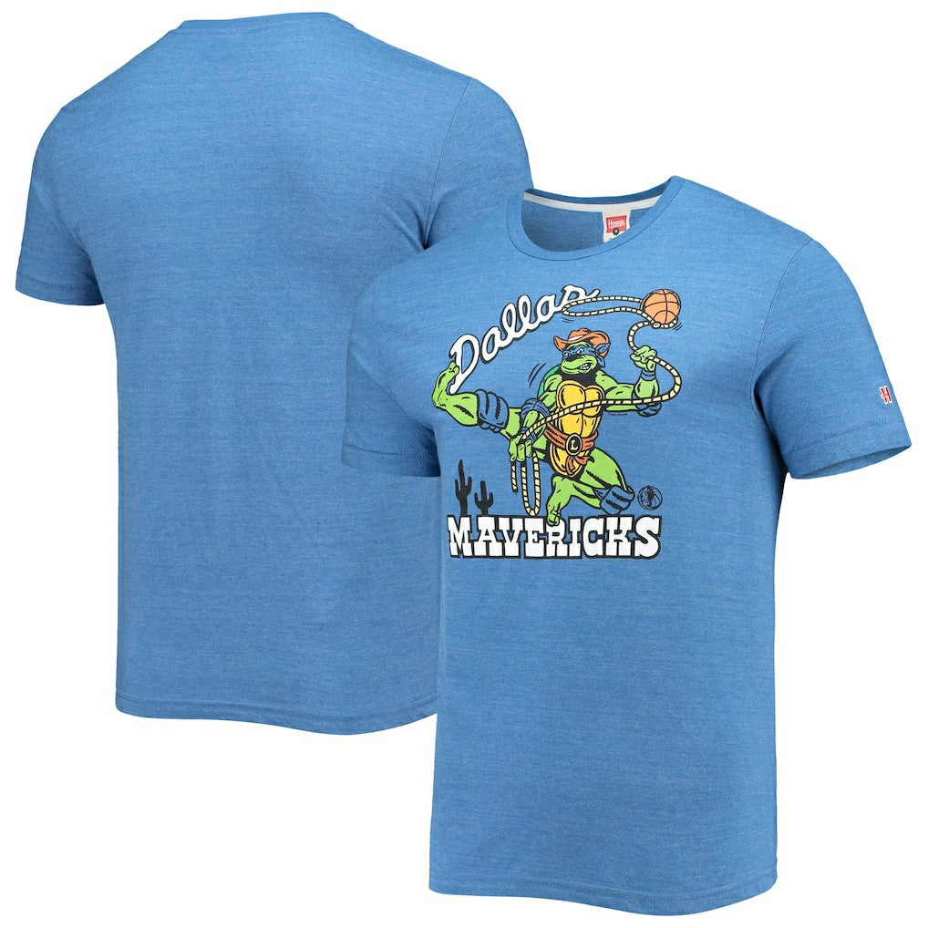 Dallas Mavericks Homage NBA x Teenage Mutant Ninja Turtles Tri-Blend T-Shirt sale Online