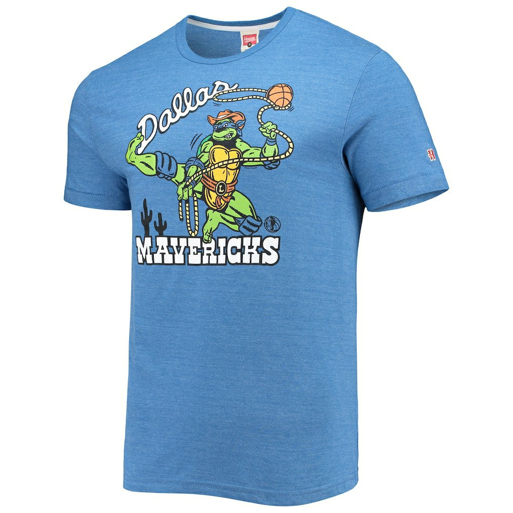 Dallas Mavericks Homage NBA x Teenage Mutant Ninja Turtles Tri-Blend T-Shirt sale Online