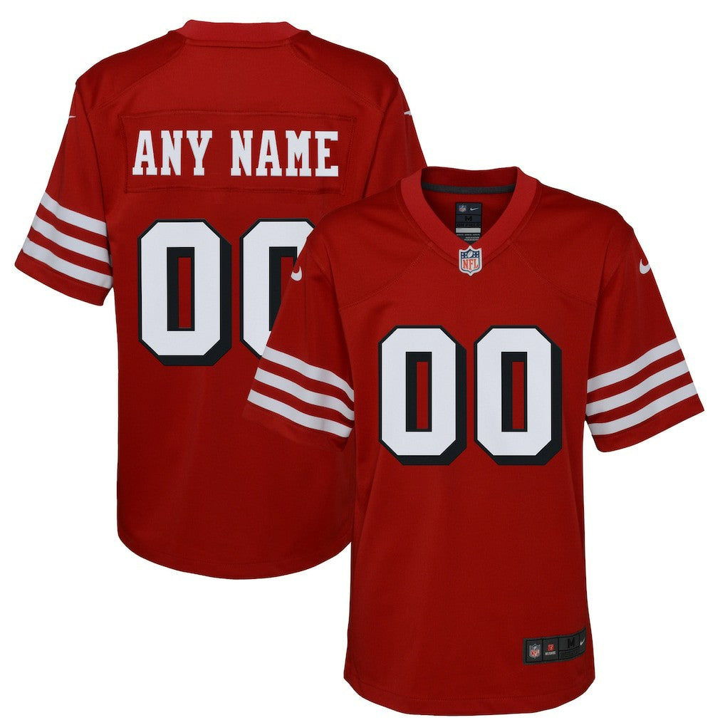 San Francisco 49ers Nike Youth Alternate Custom Game Jersey