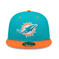 Miami Dolphins New Era Flipside 2Tone 59FIFTY Fitted Hat