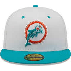 Miami Dolphins New Era Flipside 2Tone 59FIFTY Fitted Hat