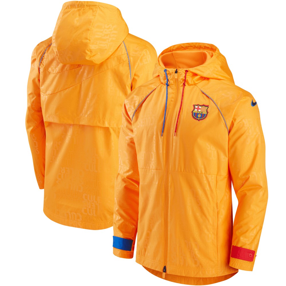 Barcelona All-Weather Full-Zip Jacket Orange - Nike