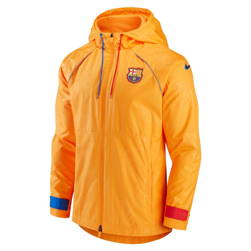 Barcelona All-Weather Full-Zip Jacket Orange - Nike