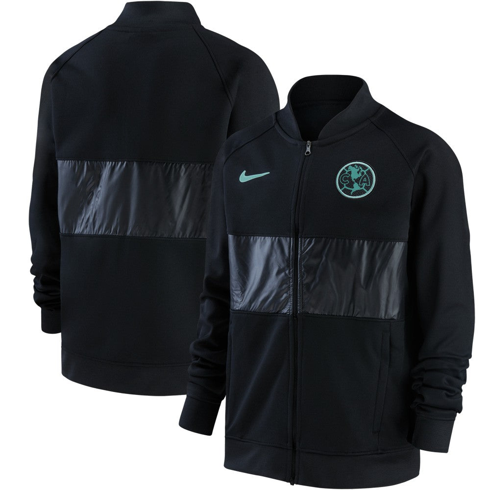 Club America Youth I96 Anthem Raglan Full-Zip Jacket Black - Nike