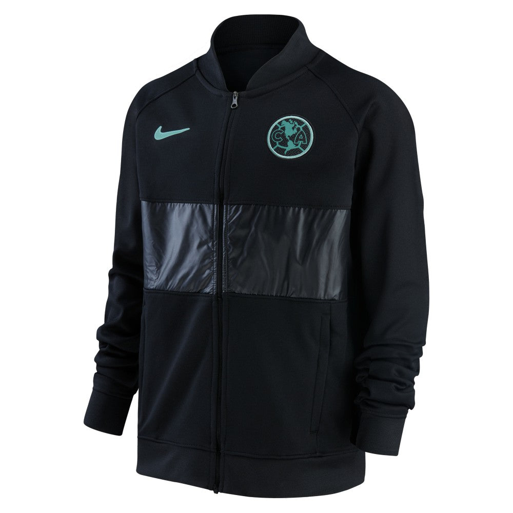 Club America Youth I96 Anthem Raglan Full-Zip Jacket Black - Nike