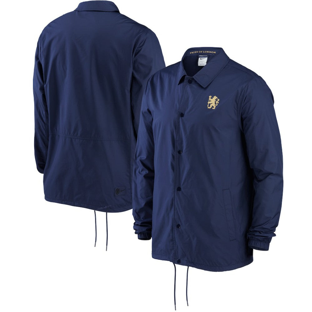 Chelsea Coach Performance Full-Snap Jacket Navy - Nike