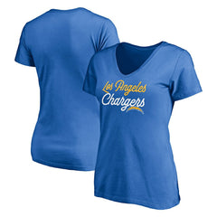 Los Angeles Chargers  Women's Long Stride V-Neck T-Shirt
