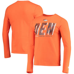 Denver Broncos New Era Combine Authentic Static Abbreviation Long Sleeve T-Shirt