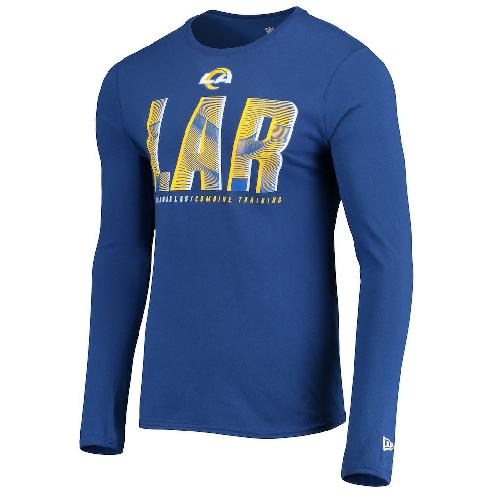 Los Angeles Rams New Era Combine Authentic Static Abbreviation Long Sleeve T-Shirt